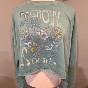 Lucky Brand Teal Graphic Sweatshirt